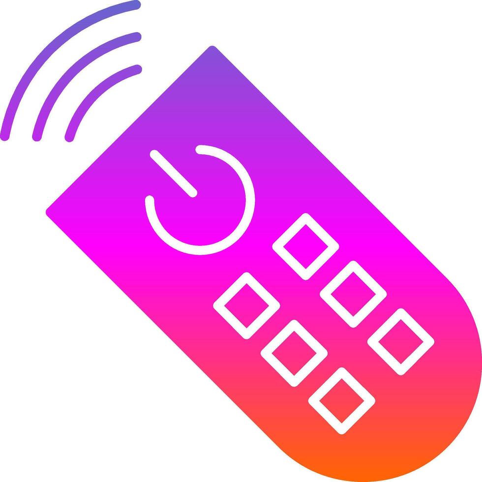 Remote Control Glyph Gradient Icon vector