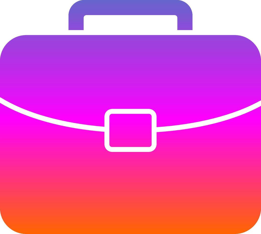 Brief Glyph Gradient Icon vector