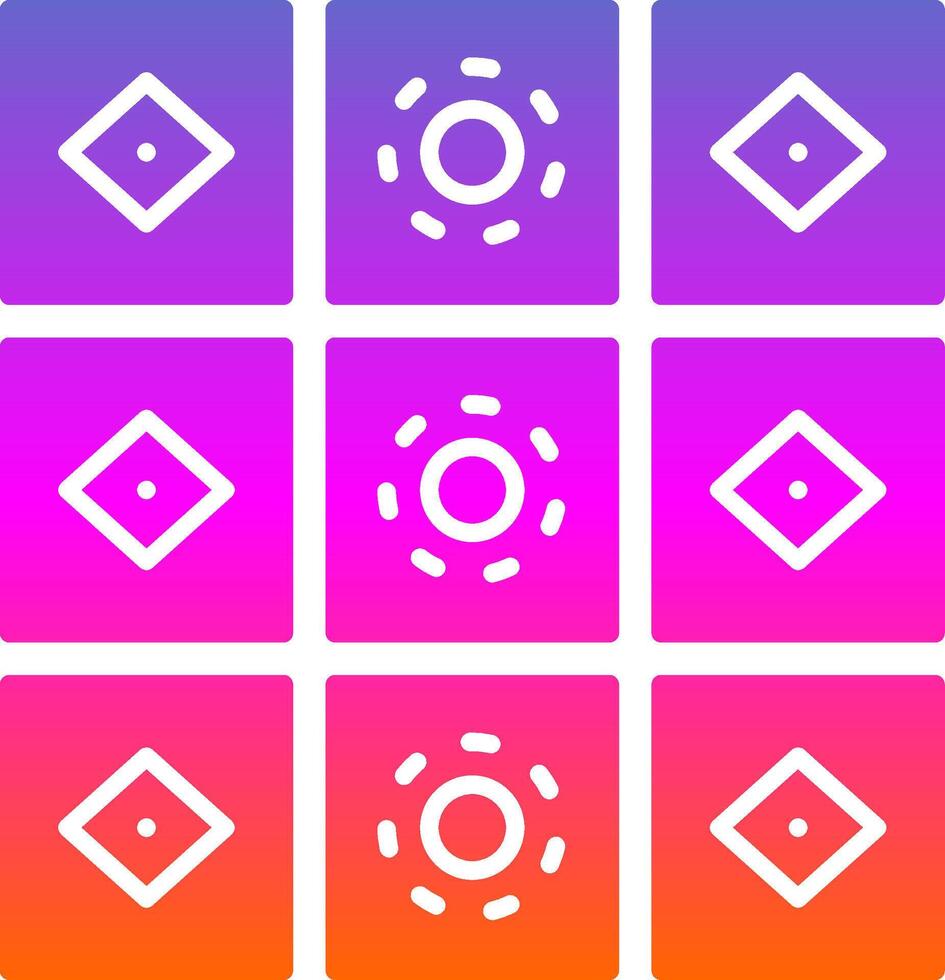 Tiles Glyph Gradient Icon vector