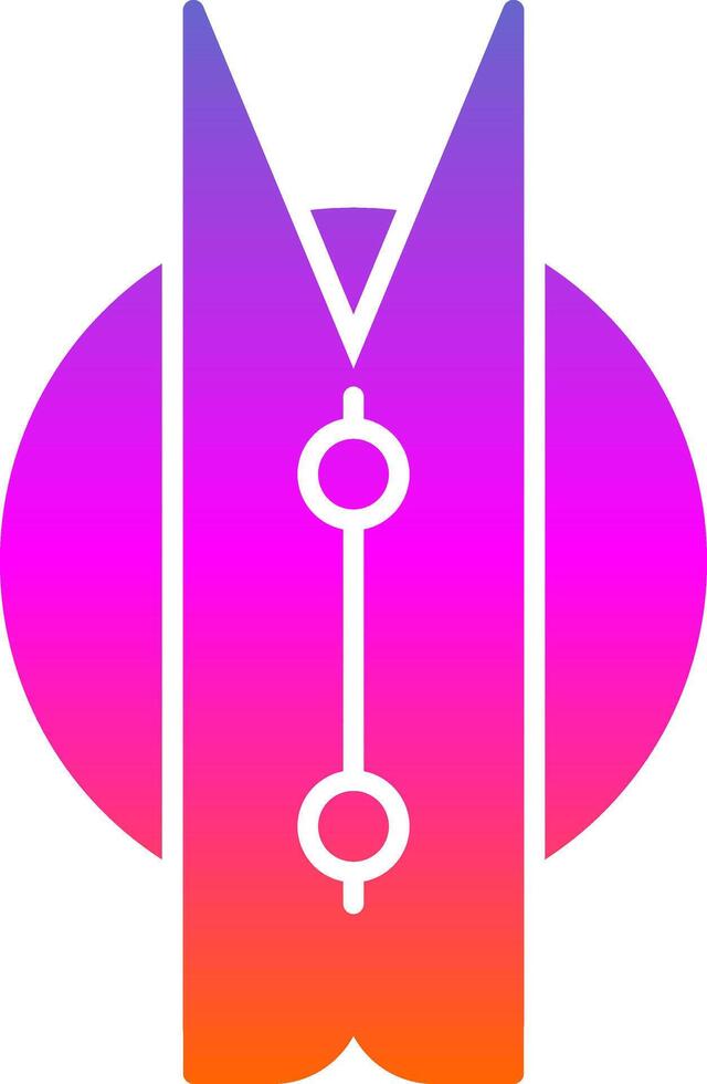 Clothes Peg Glyph Gradient Icon vector