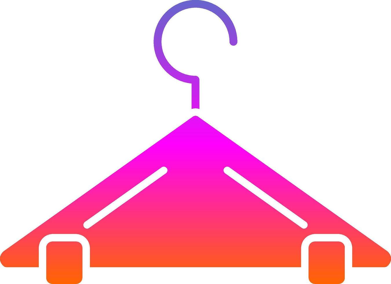 Hanger Glyph Gradient Icon vector