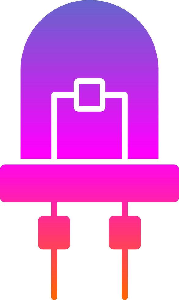 Diode Glyph Gradient Icon vector