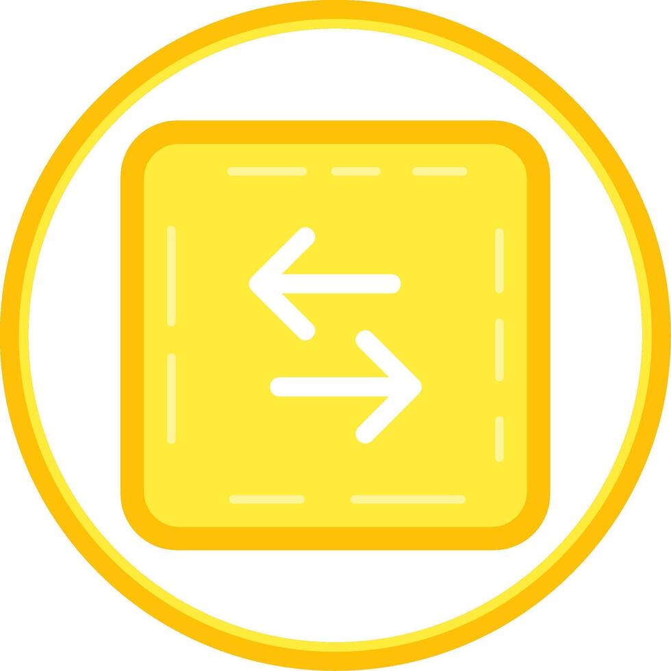 Swap Flat Circle Uni Icon vector