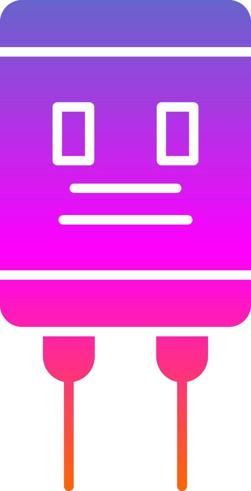 Capacitor Glyph Gradient Icon vector