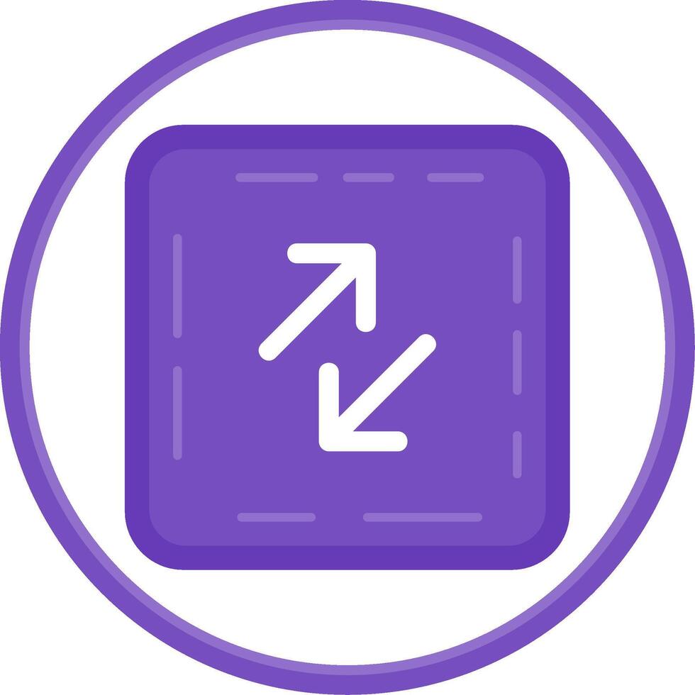 Swap Flat Circle Uni Icon vector
