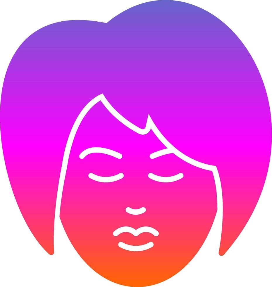Beauty Treatment Glyph Gradient Icon vector