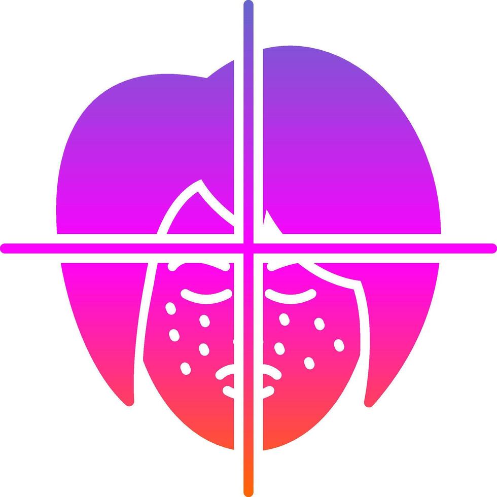 Face Treatment Glyph Gradient Icon vector