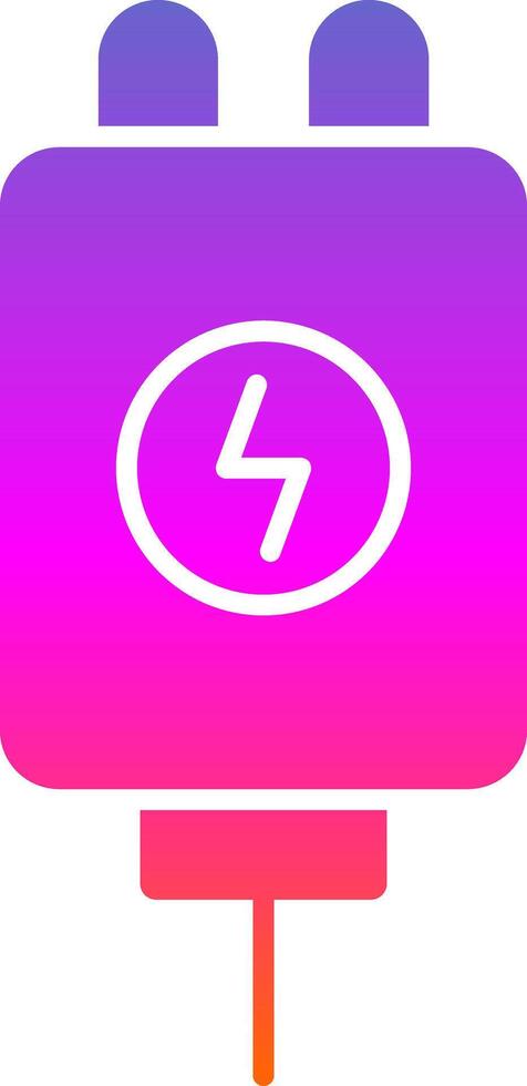 Adapter Glyph Gradient Icon vector