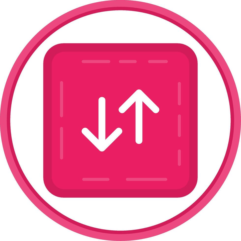 Swap Flat Circle Uni Icon vector