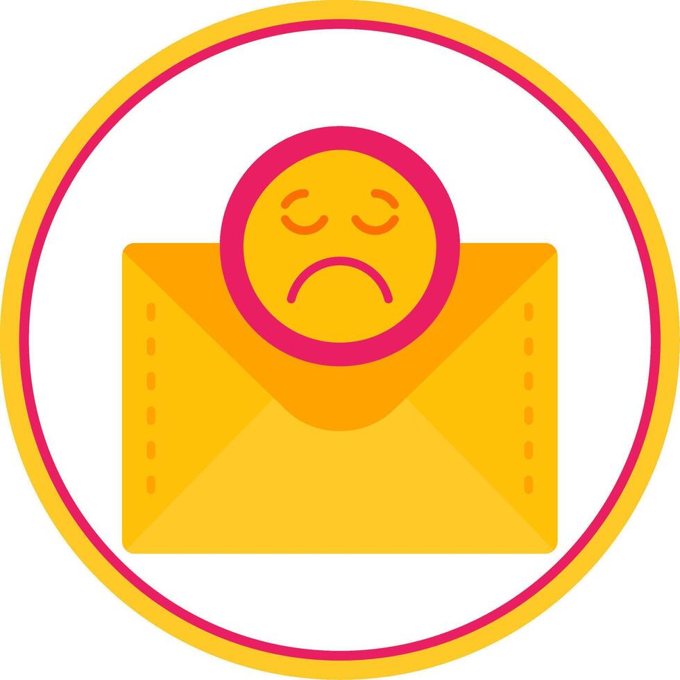 Emoji Flat Circle Uni Icon vector