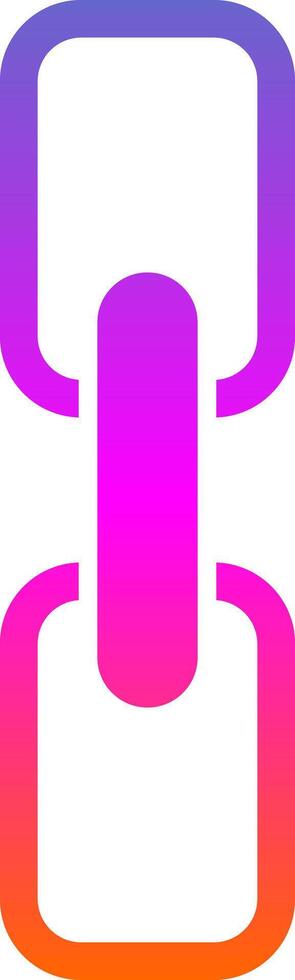 Chain Glyph Gradient Icon vector