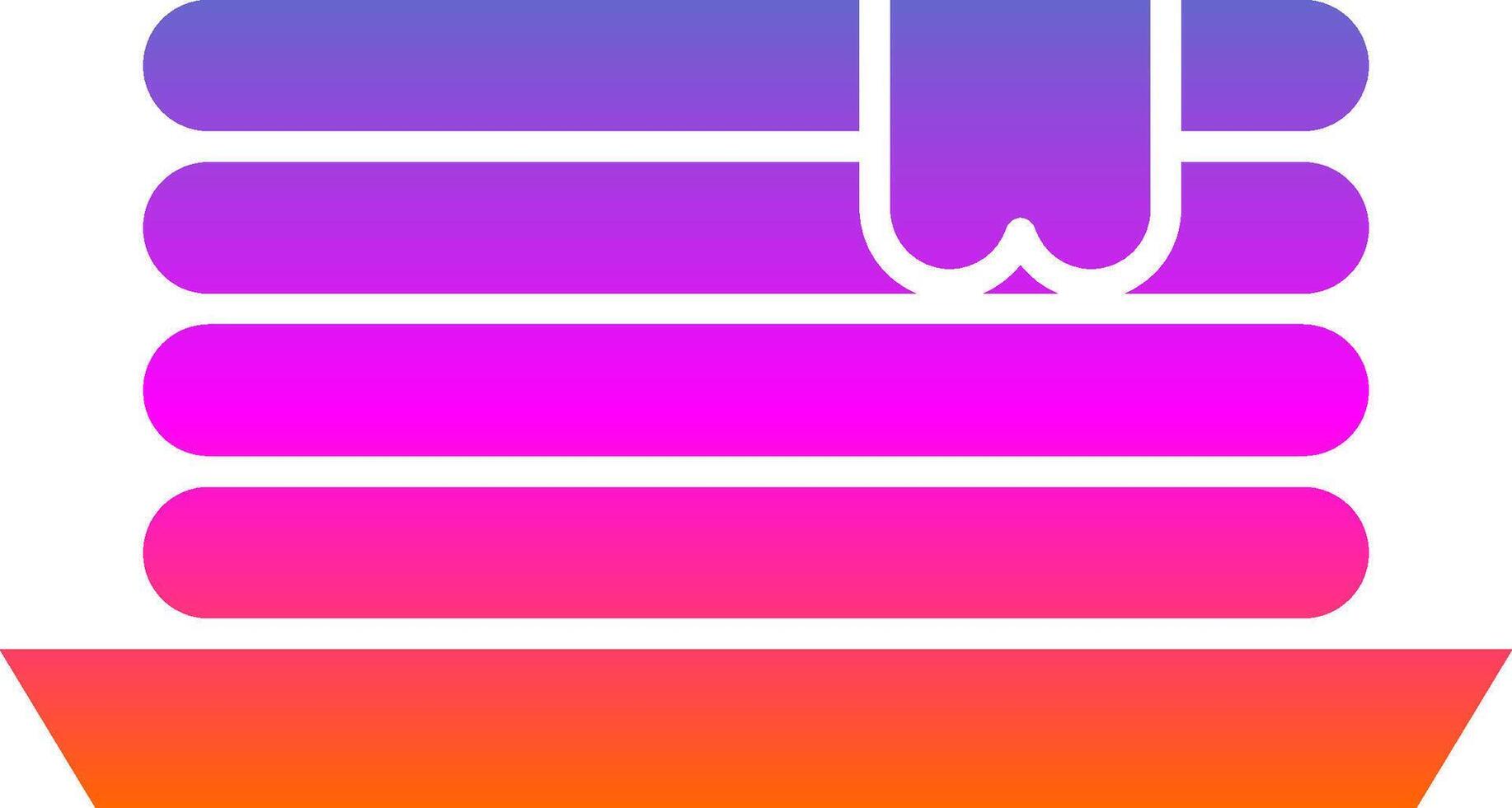 Pancake Glyph Gradient Icon vector
