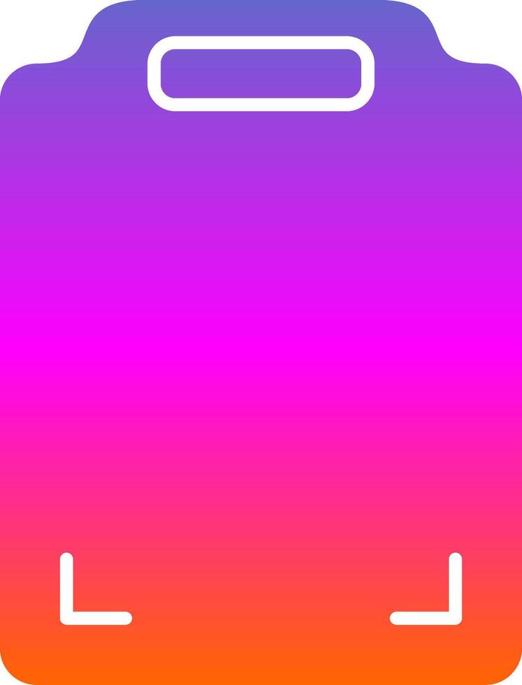 Cutting Board Glyph Gradient Icon vector