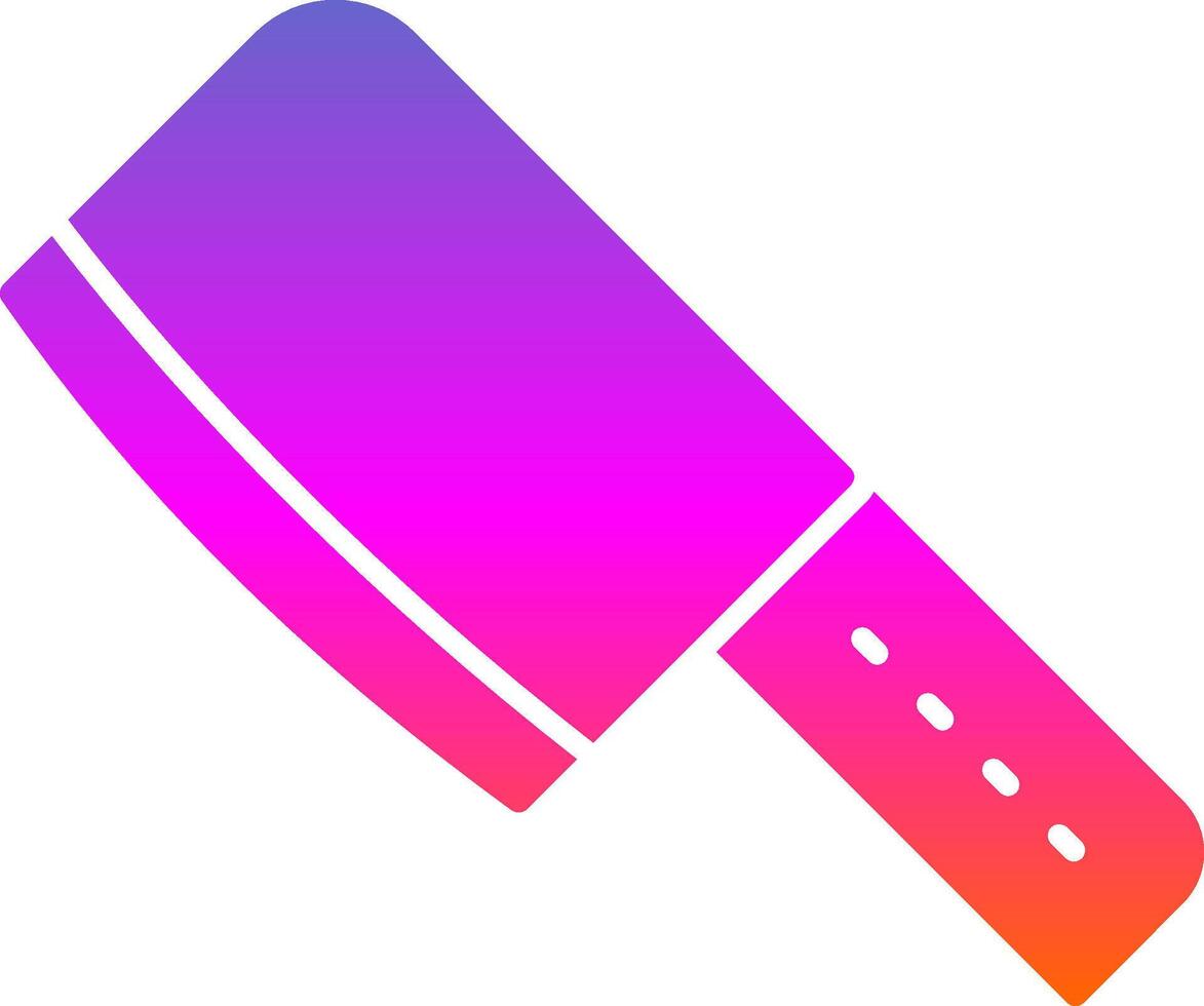 Cleaver Glyph Gradient Icon vector