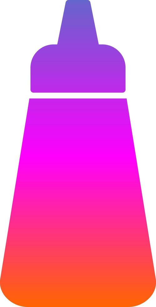 Ketchup Glyph Gradient Icon vector