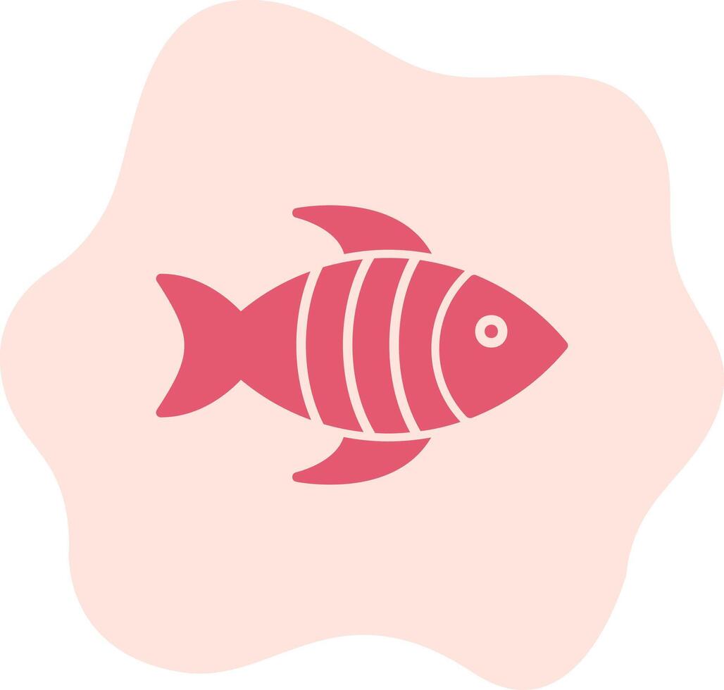 icono de vector de pescado