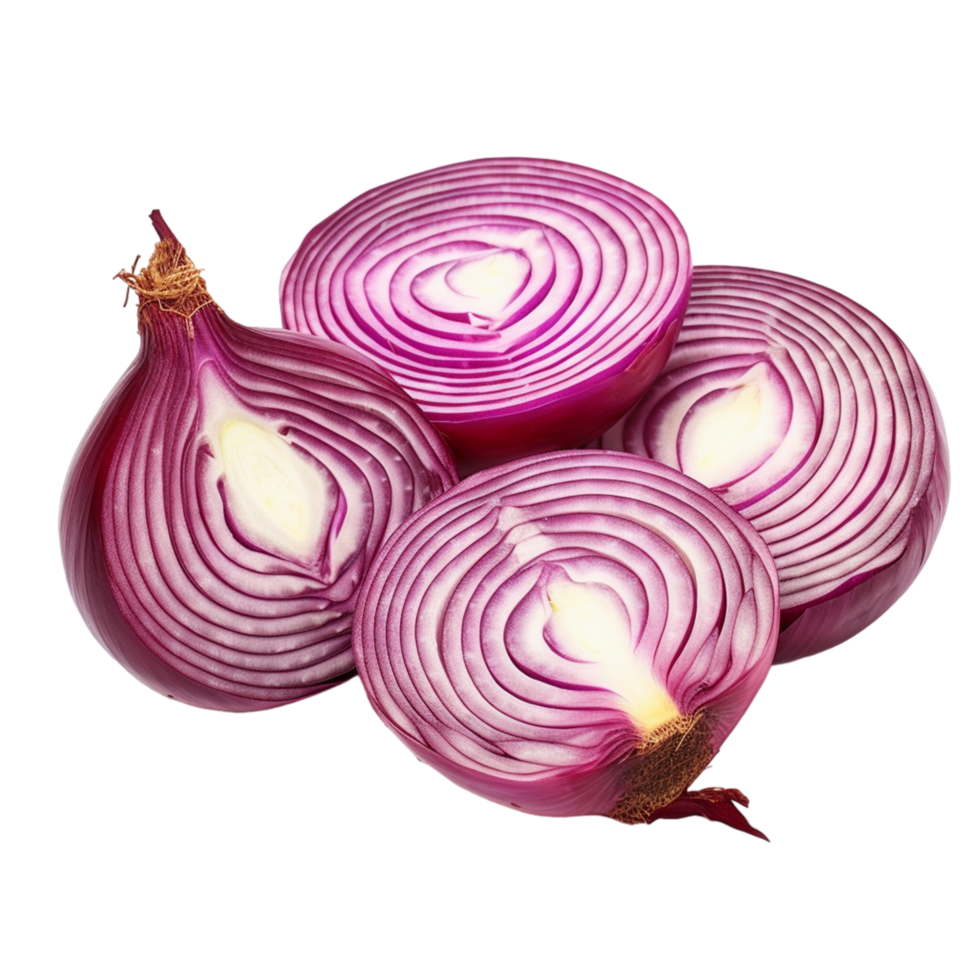 AI generated Red whole onion png