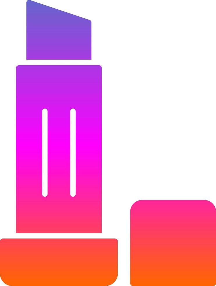 Lip Balm Glyph Gradient Icon vector