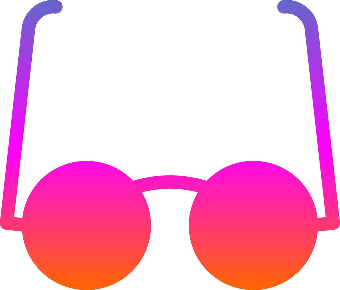 Goggles Glyph Gradient Icon vector