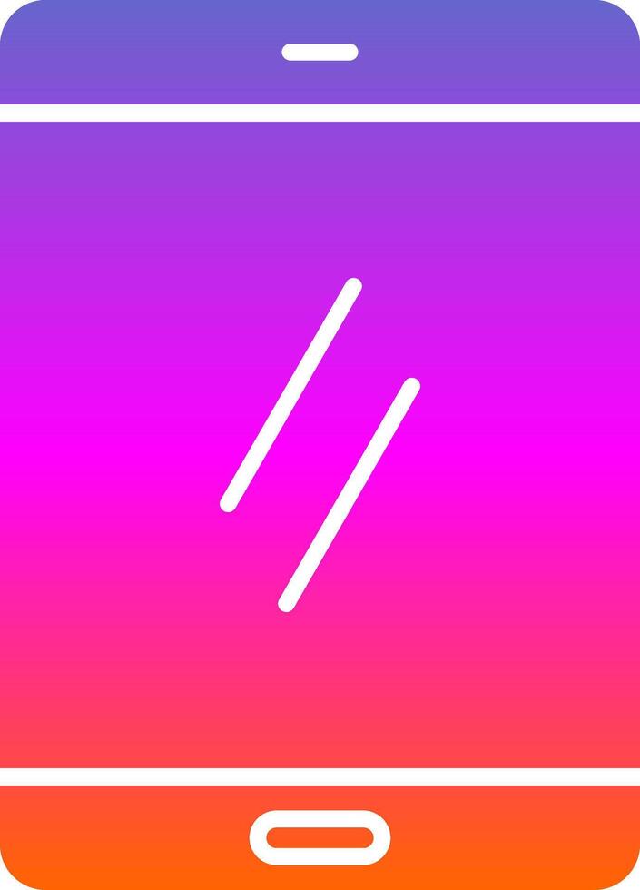 Smartphone Glyph Gradient Icon vector