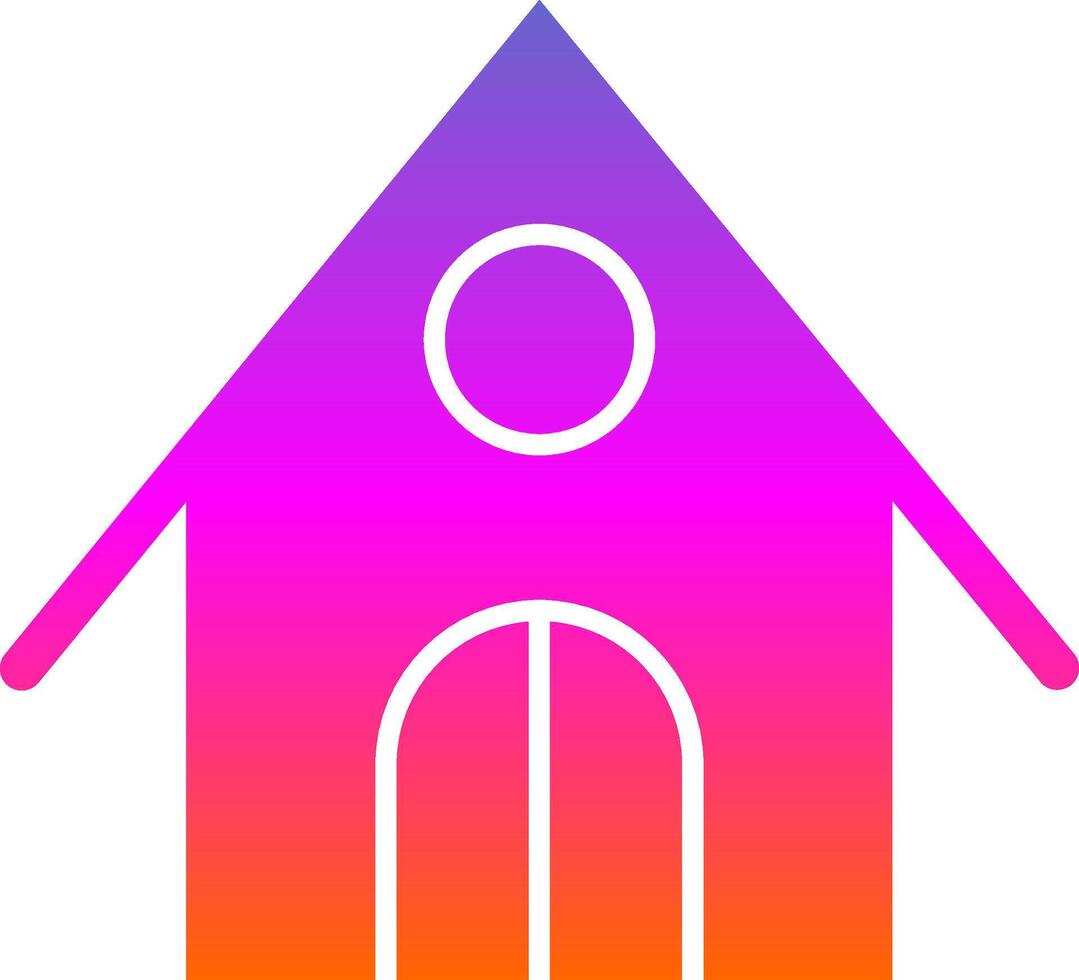 Lodge Glyph Gradient Icon vector