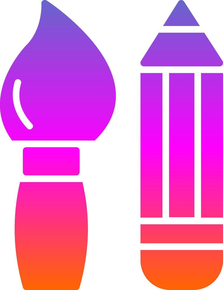 Design Glyph Gradient Icon vector