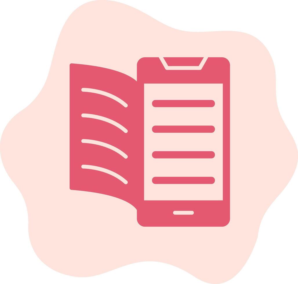 Digital Book Vector Icon