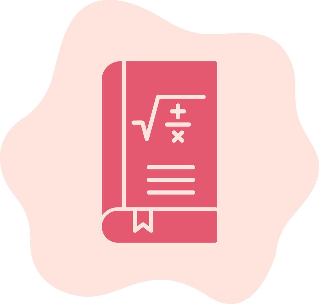 Maths Book Vector Icon