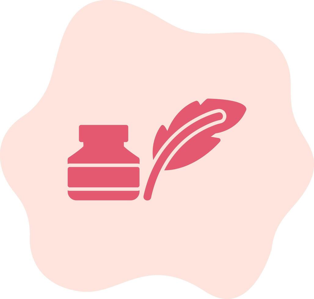 Quill And Ink Vector Icon