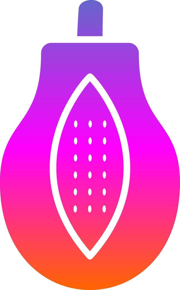 Papaya Glyph Gradient Icon vector