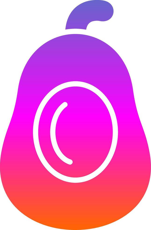 Avocados Glyph Gradient Icon vector