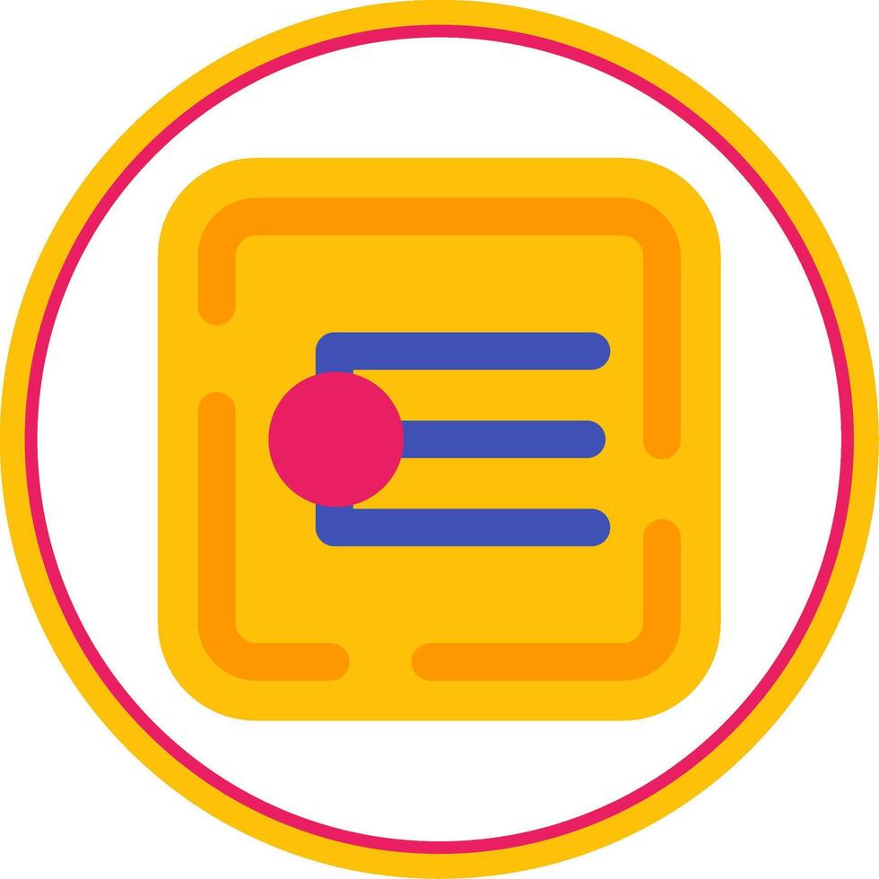 Endpoint Flat Circle Uni Icon vector