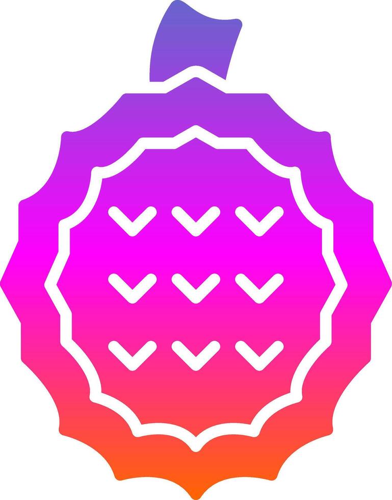Jackfruit Glyph Gradient Icon vector