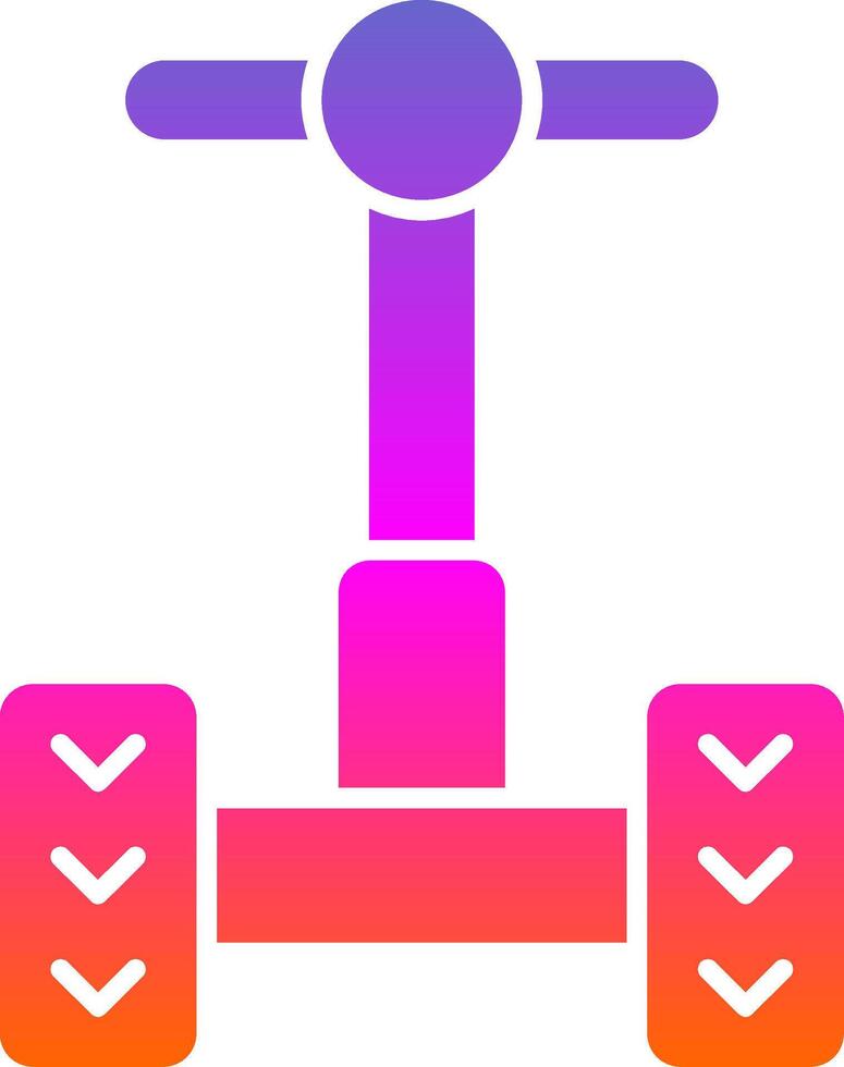 Segway Glyph Gradient Icon vector