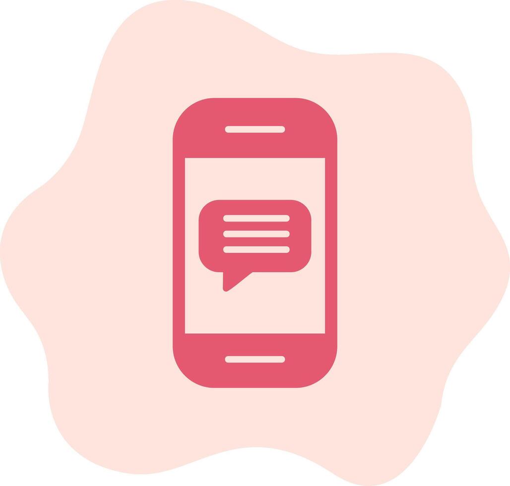 Phone Message Vector Icon