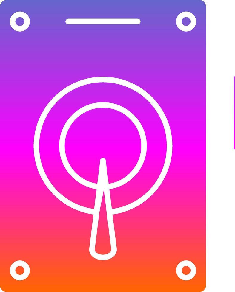 Hard Drive Glyph Gradient Icon vector