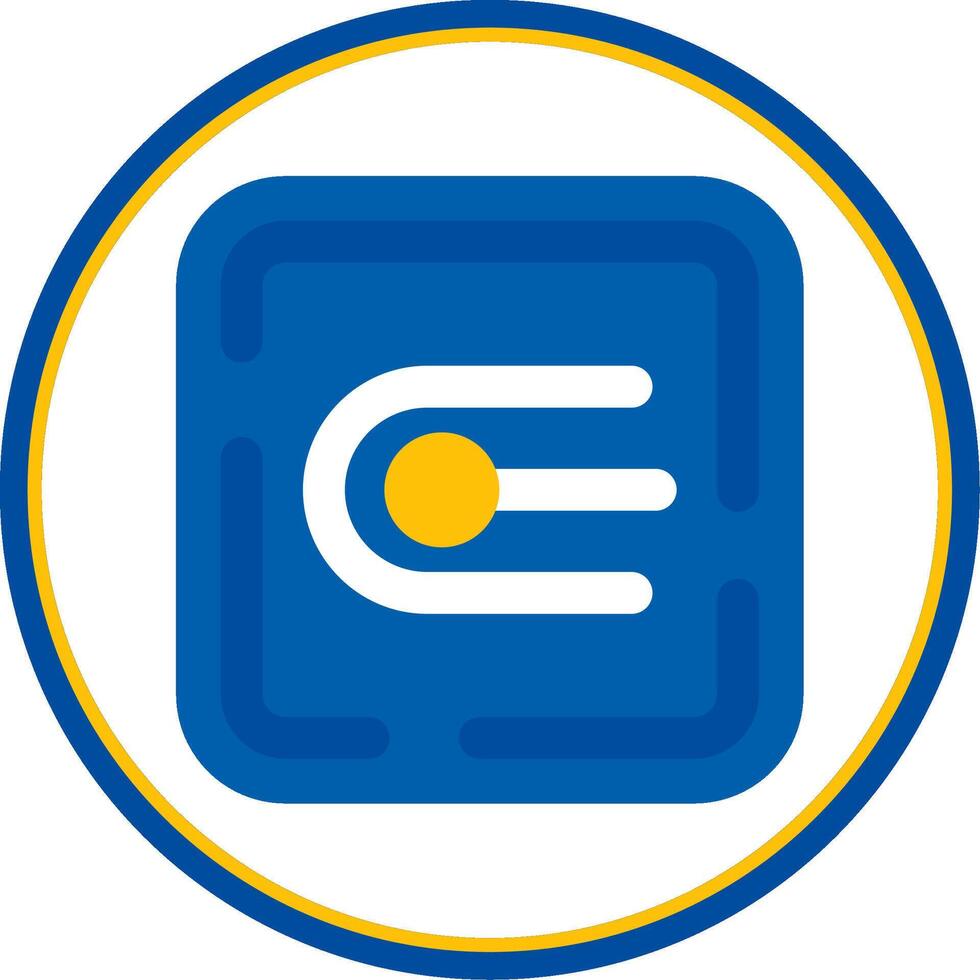 Endpoint Flat Circle Uni Icon vector