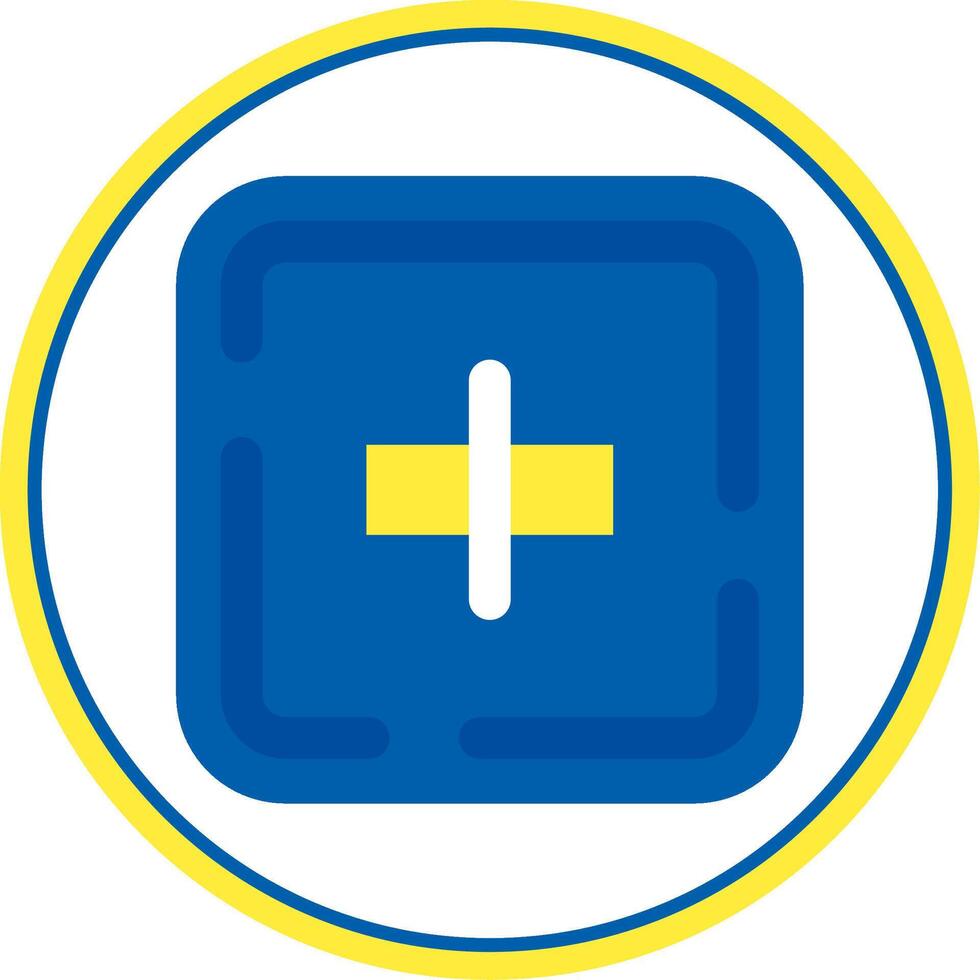 Align objects Flat Circle Uni Icon vector