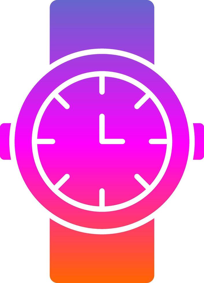 Watch Glyph Gradient Icon vector