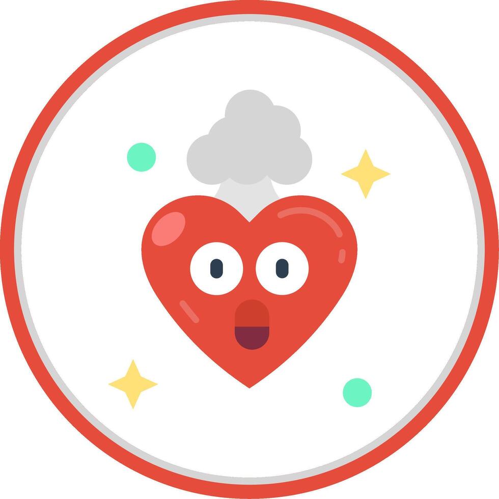 Exploding Flat Circle Uni Icon vector