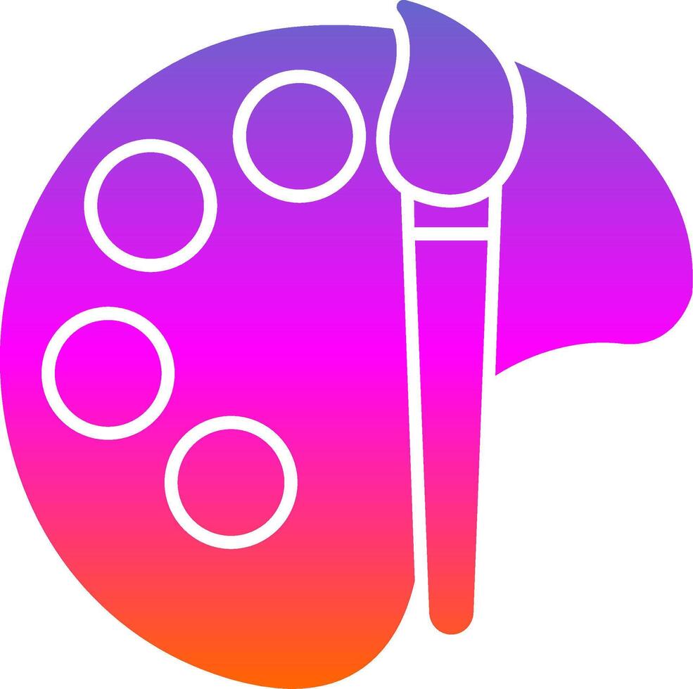 Art Glyph Gradient Icon vector