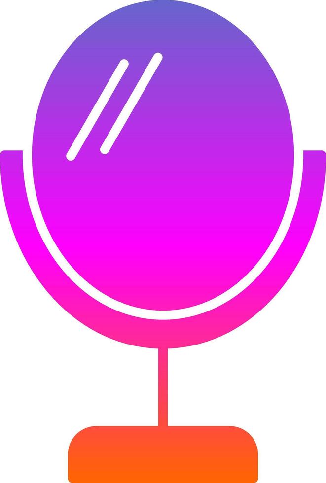 Mirror Glyph Gradient Icon vector