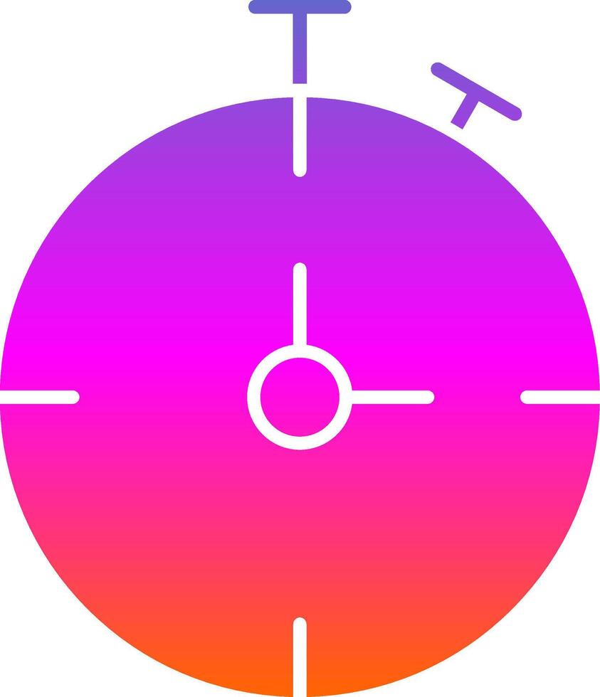Chronometer Glyph Gradient Icon vector