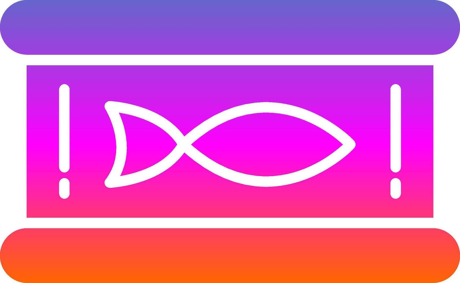 Tuna Glyph Gradient Icon vector