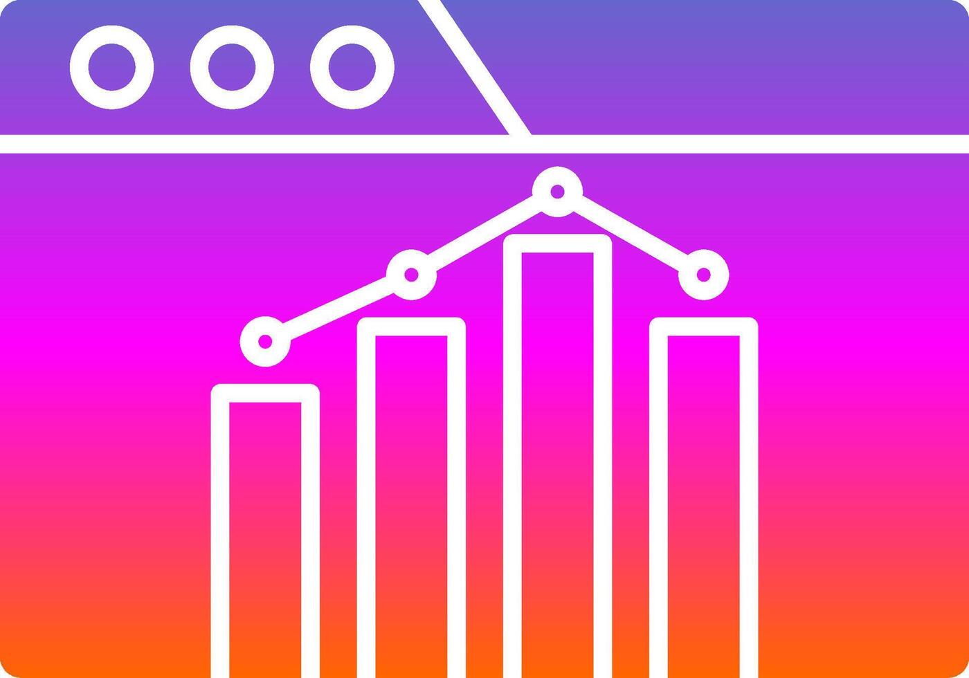 Seo Performance Glyph Gradient Icon vector