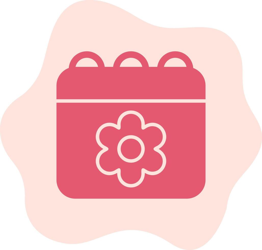 Sakura Date Vector Icon