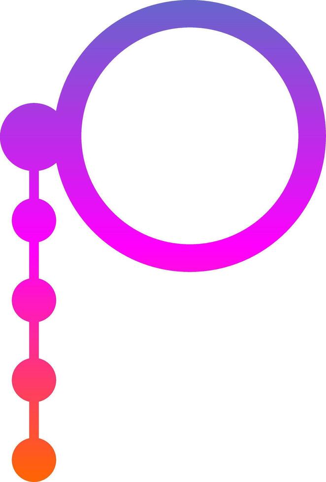 Monocle Glyph Gradient Icon vector