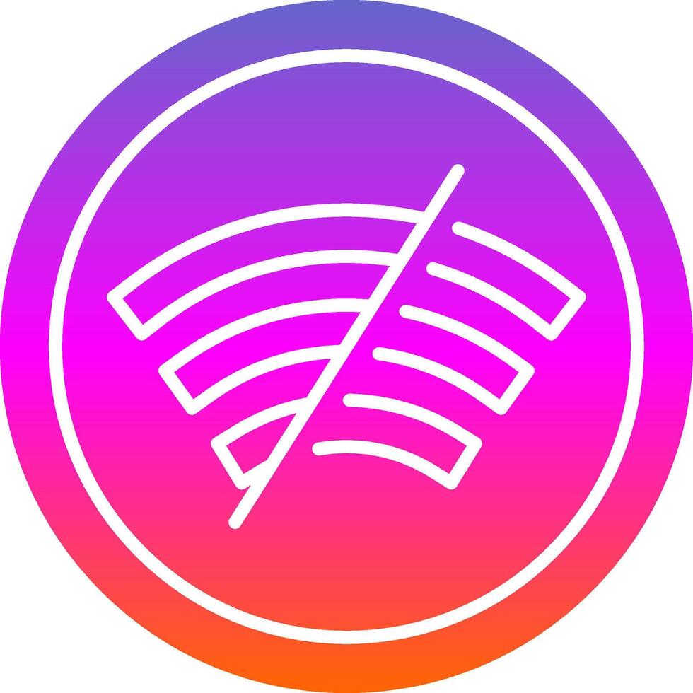 Disconnected Glyph Gradient Icon vector