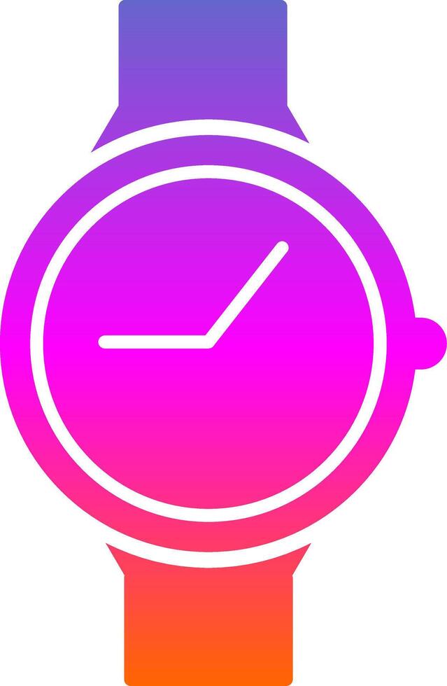 Casual Watch Glyph Gradient Icon vector