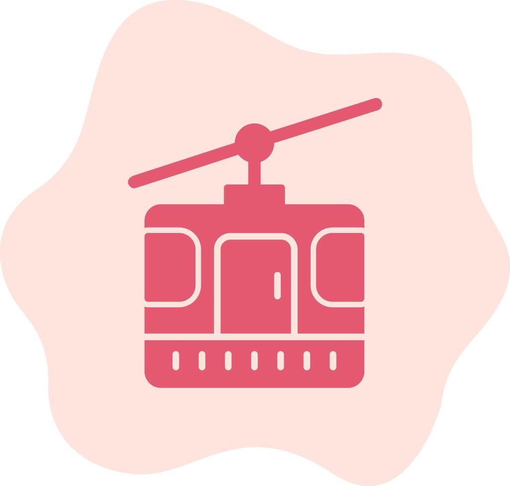 Cable Car Cabin Vector Icon